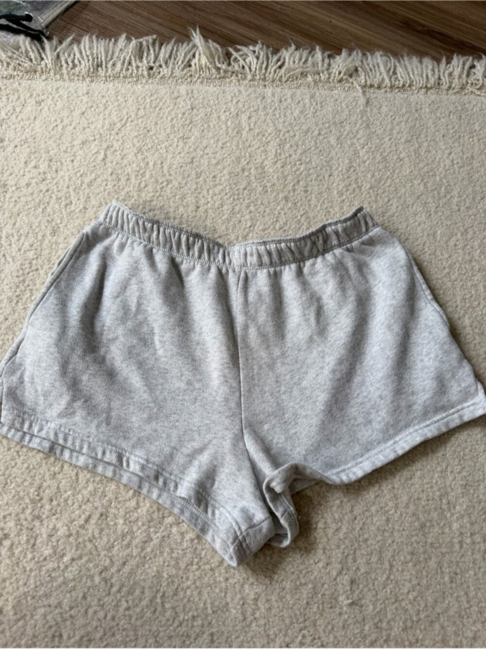 Gray Cozy Sweat Shorts